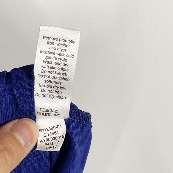 Athleta XSmall XS Incline Tank Top Racerback Power Of She Blue Spacedye Scoop - Picture 11 of 12